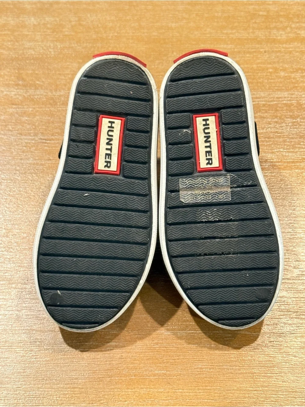 Hunter Toddler Jaime Clog Elastic Slingback Strap Water Friendly Blk/Wht Sz 8